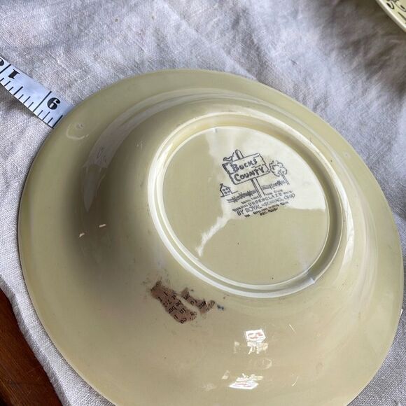 Bucks county Royal China soup salad bowls lot of 3 Mid century Sebring , Ohio. - Picture 6 of 9